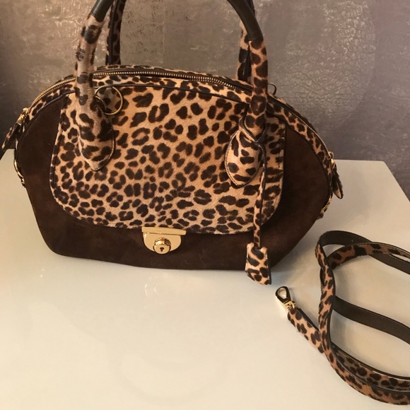 Salvatore Ferragamo Fiamma Leopard Handbag - Picture 6 of 12
